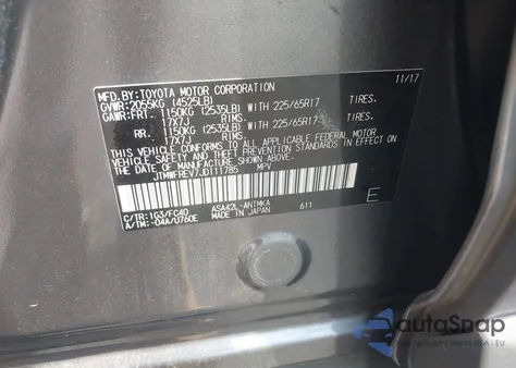 2018 Toyota Rav4 Xle из США, поврежденный, VIN JTMWFREV7JD111785